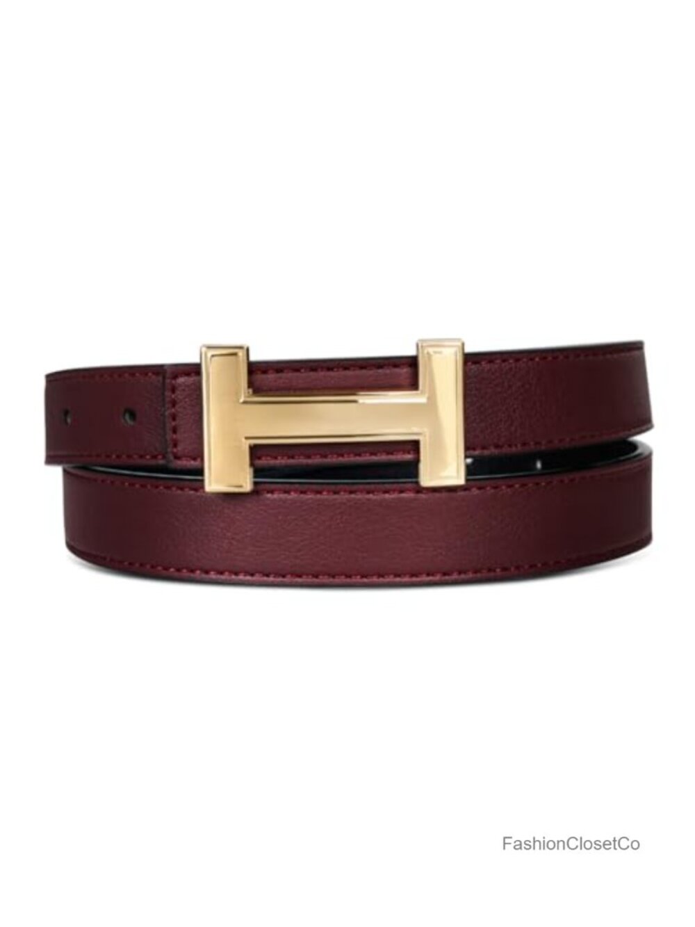 Elegant Gold Buckle Belt for Women, Detachable, Solid, PU Leather, Medium Weight
